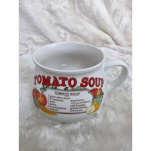 DDTJ Inc White Tomato Soup Recipe‎ Mug Bowl Handle